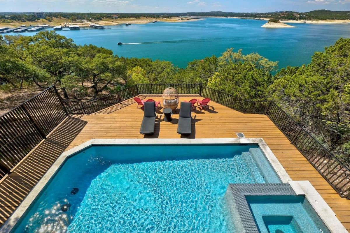 Atlantis On Lake Travis Pool Hot Tub Dock Villa Leander Ngoại thất bức ảnh